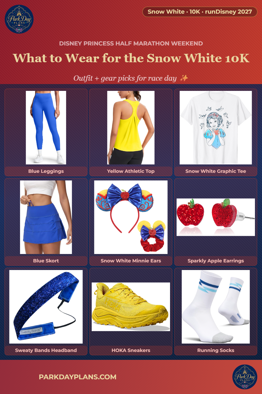 2027 Disney Princess 10K Outfit Ideas